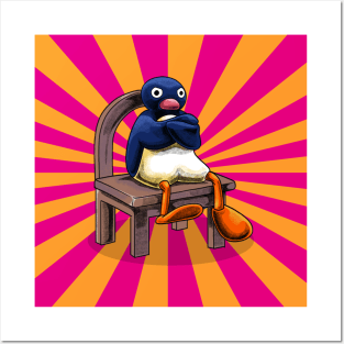 Angry Pingu Meme Posters and Art